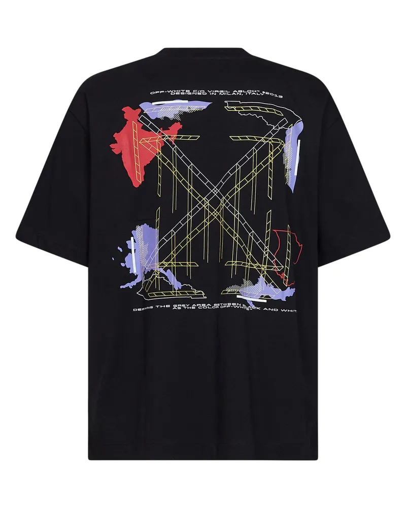 OFF-WHITE Archigeography Arrow T-Shirt — Black Black