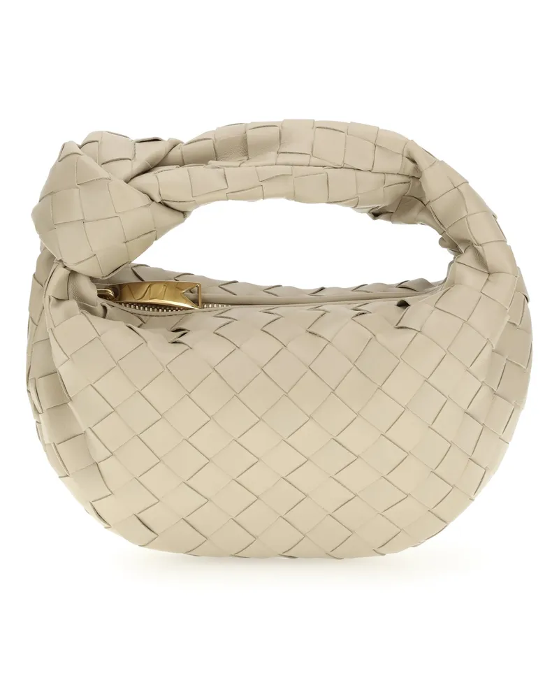 Bottega Veneta Women's Handbag Jodie Ecru-Gold Lambskin Handbags Ecru/gold Hand Bags Beige