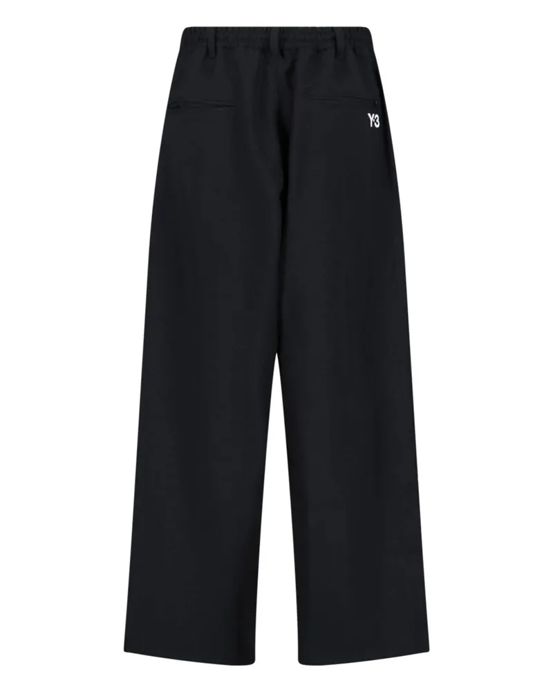 Y-3 Men's Trousers Black Recycled Polyester Black