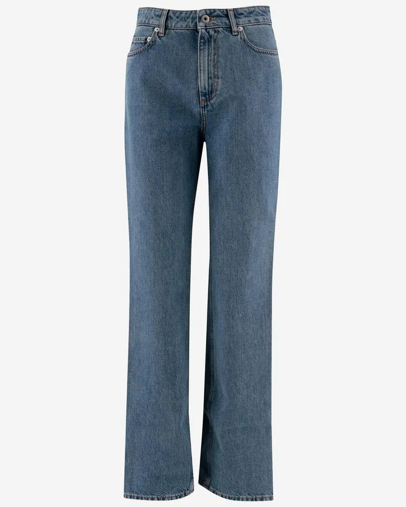 Burberry Women's Jeans Straight Leg Denim Cotton Blue