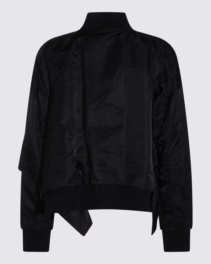 Sacai Women's Jackets Black Nylon Black