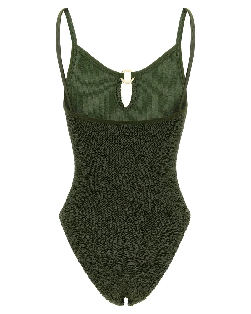Hunza G Toni One-Piece Swimsuit — Olive Green Olive