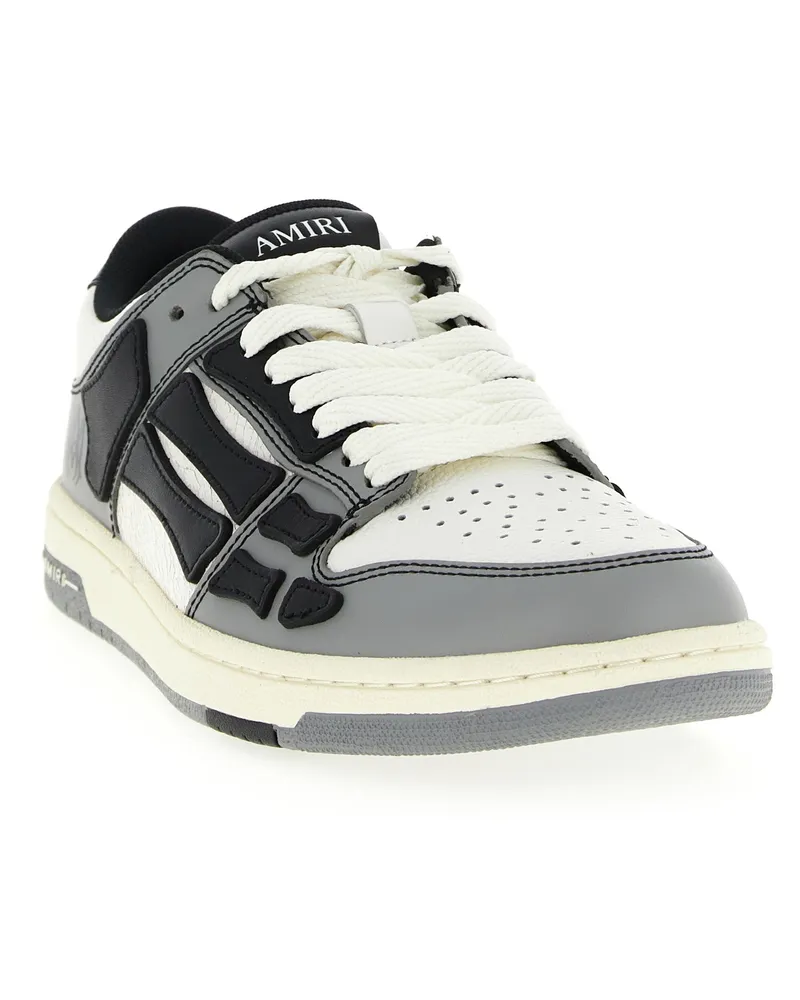 Amiri Men's Gray Cowhide Low Top Sneakers Gray