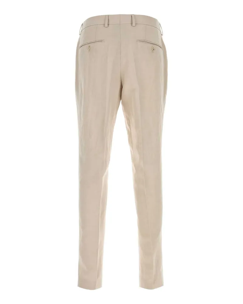 HUGO BOSS Men's Sand Lyocell Blend Pant Opengrey Exterior: Linen Pantaloni Trousers Beige