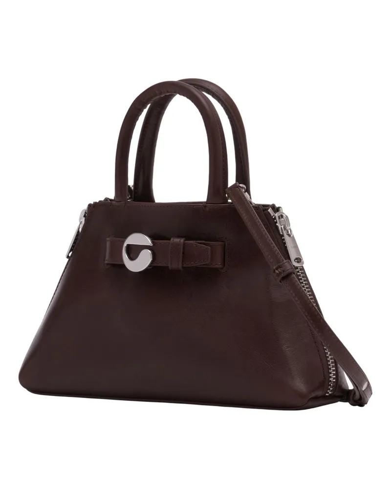 COPERNI Women's Mini Data Bag -  Leather Brown Calfskin Handbags-Purses Brown