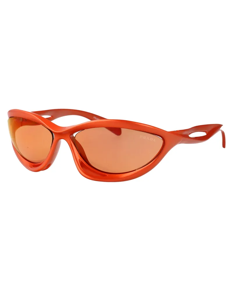 Prada Women's Sunglasses Metallic Orange Nylon Orange