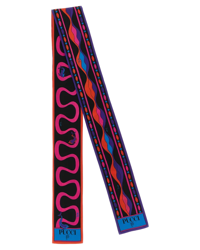 Emilio Pucci Silk Bandeau Scarf — Multicolor Multicolor