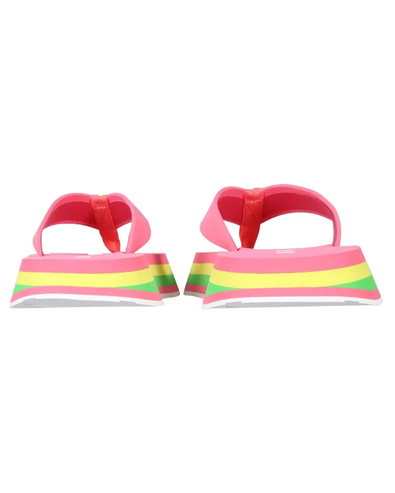 MSGM Striped Thong Sandals — Pink Pink