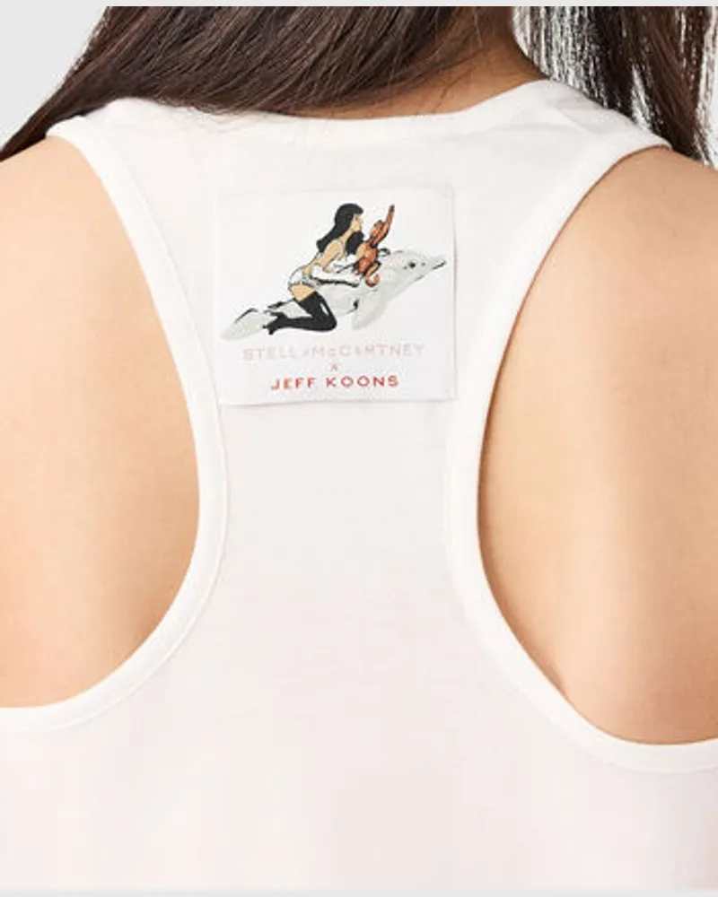 Stella McCartney Graphic-Print Tank Top — White White