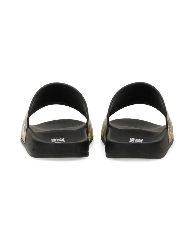 Versace Jeans Slide Sandals — Black Black