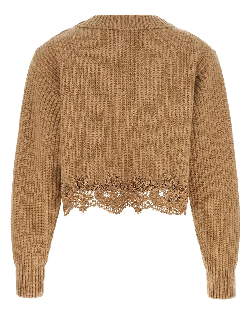 Chloé Women's Beige Wool Cardigan Clothing Beige