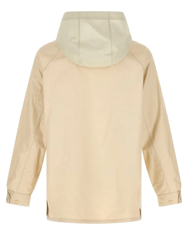Christophe Lemaire Waterproof Coated Linen Raincoat — Beige Beige
