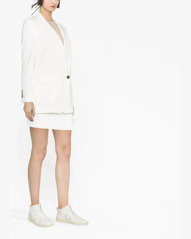 Brunello Cucinelli Women's Single-Breasted Blazer Ss23 W White