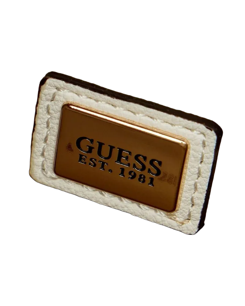 Guess Women's Shoulder Bag White Polyurethane Shoulder-bags White