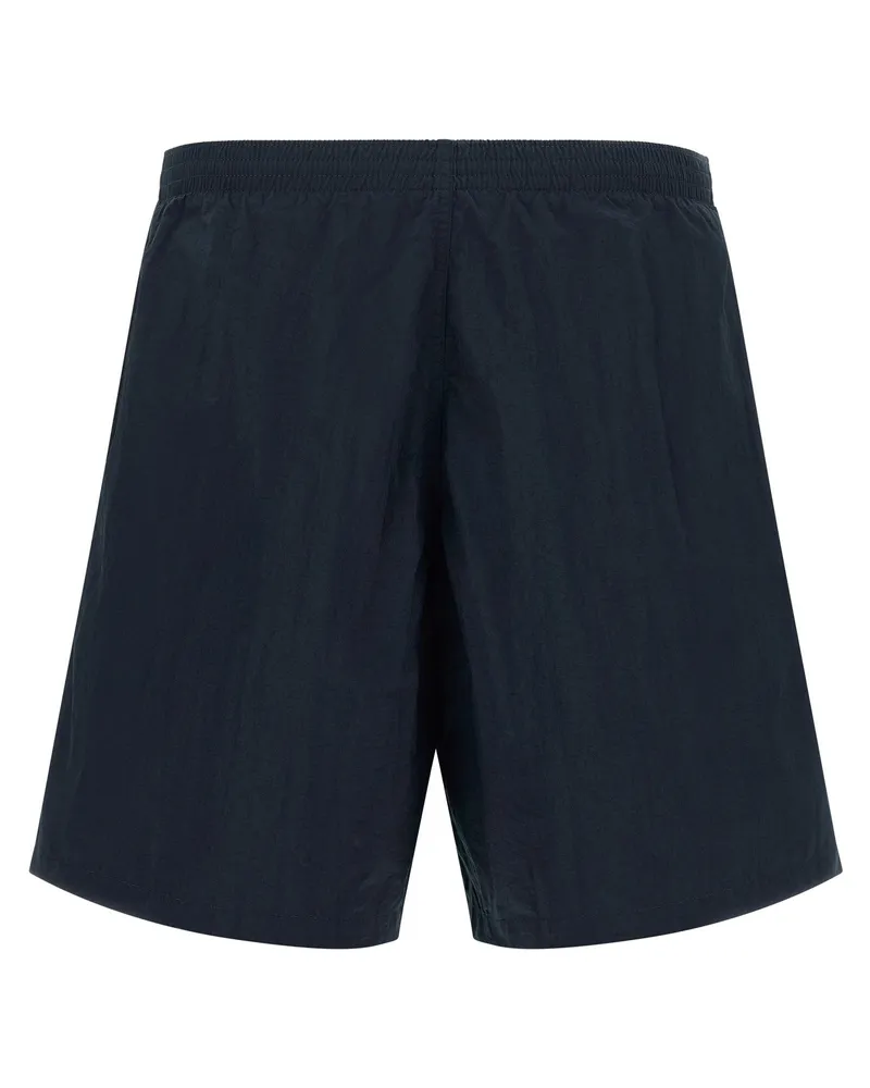 Fendi FF Stitching Nylon Swim Shorts — Navy Navy