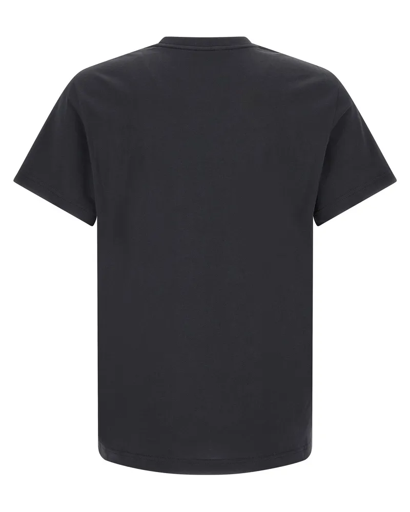 Moncler Logo-Print Cotton T-Shirt — Black Black