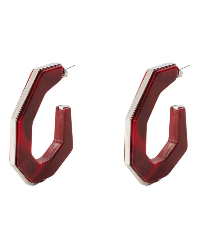 Isabel Marant Large Hoop Earrings — Red Red