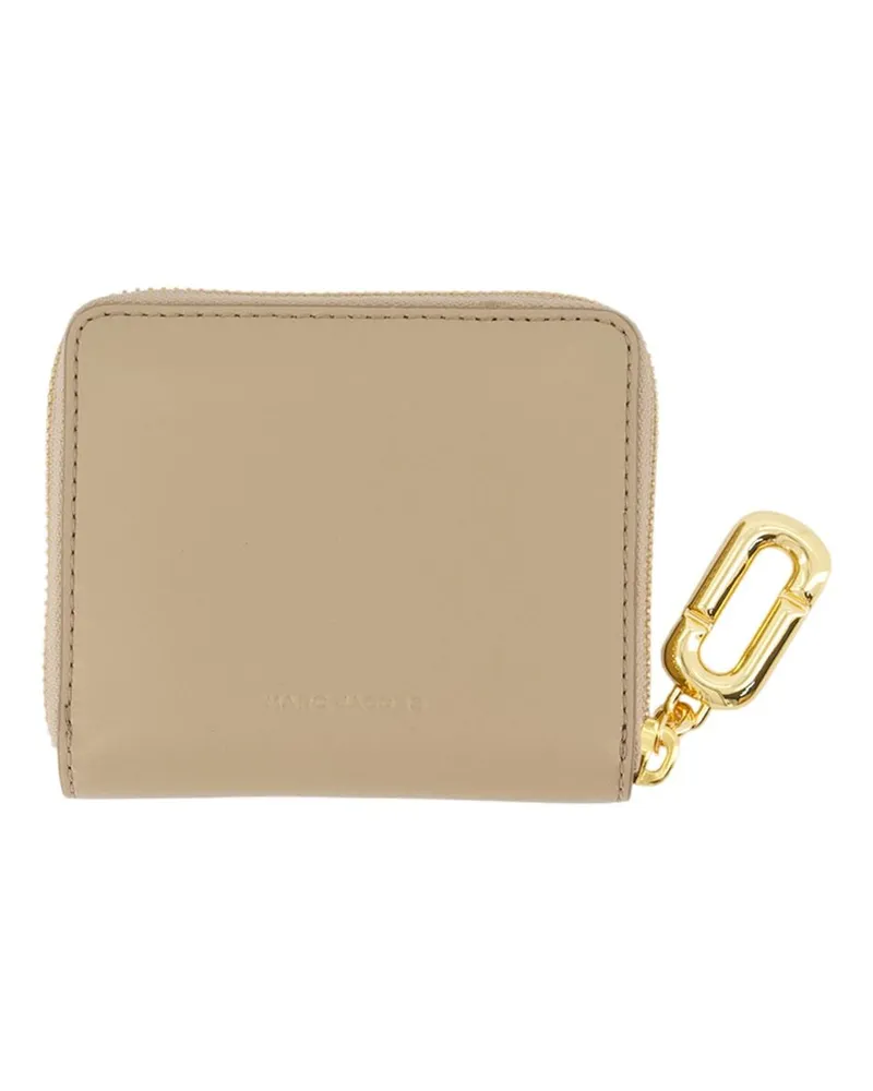 Marc Jacobs Women's The Slim Compact Wallet -  Leather Beige Cowhide Accessories Beige