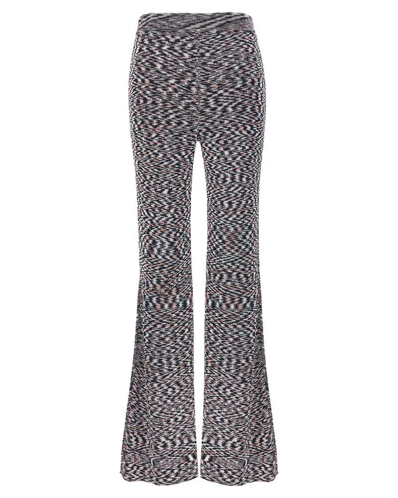 Missoni Women's Multicolor Viscose Flared Pants Multicolor
