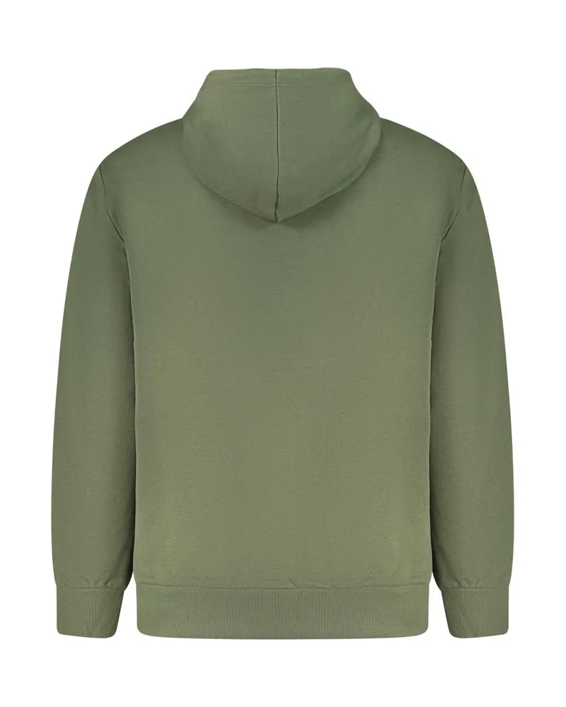 Timberland Logo-Printed Cotton-Blend Hoodie — Green Green