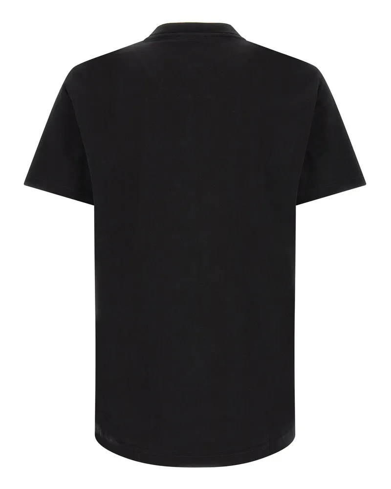 Dolce & Gabbana Double-Layer Crew Neck Cotton T-shirt — Black Black