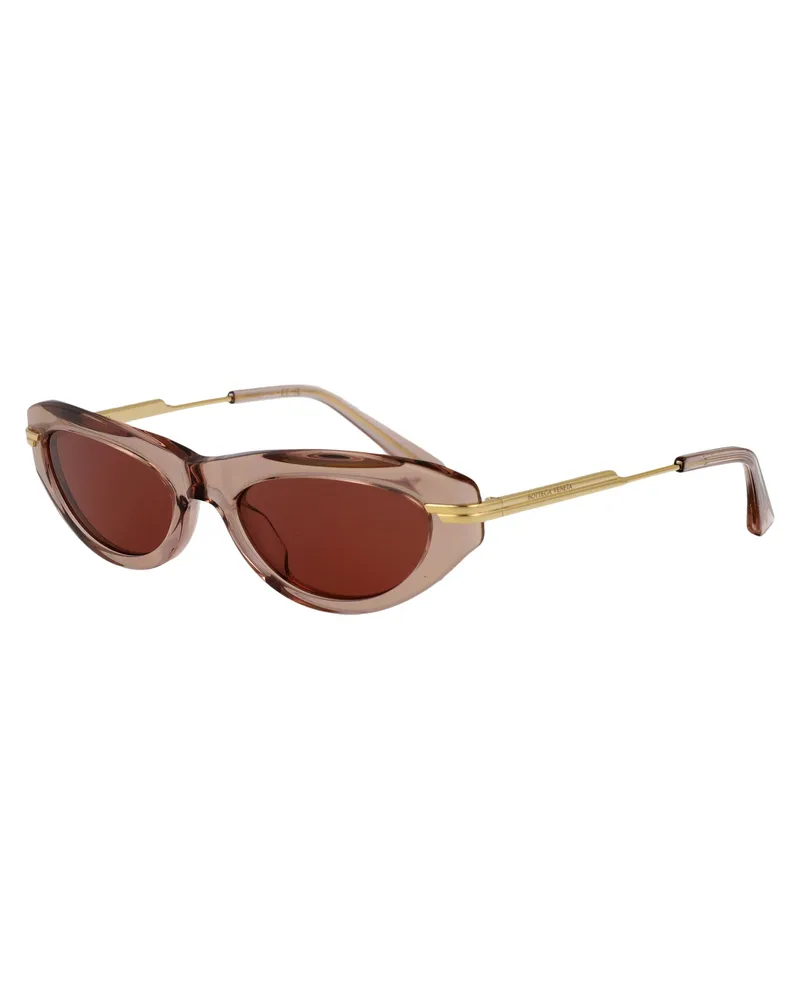 Bottega Veneta Women's Sunglasses Bv1368s Brown-Gold Brown-Gold-Brown Metal Brown/gold/brown Brown