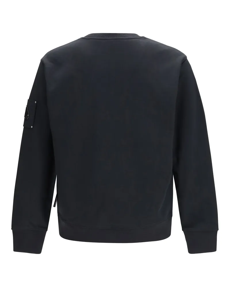 Moose Knuckles Men's Crewneck Sweatshirt Hartsfield Black Cotton Sweatshirts Sweater Black