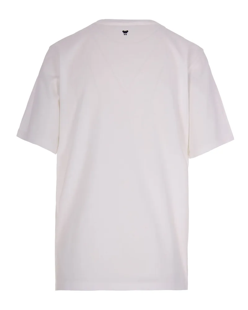 Max Mara Women's T-Shirt Agile Love White Cotton T-Shirts & Jerseys White