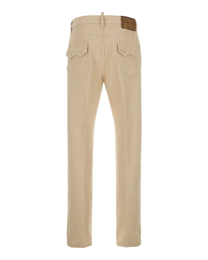 Dsquared2 Men's Jeans 642 Beige Cotton Beige