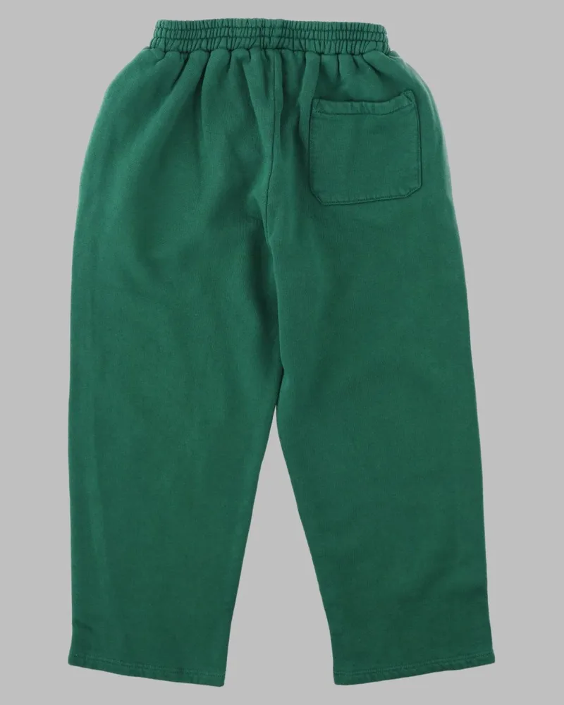 BOBO CHOSES Straight Cotton Jogging Pants — Green Green