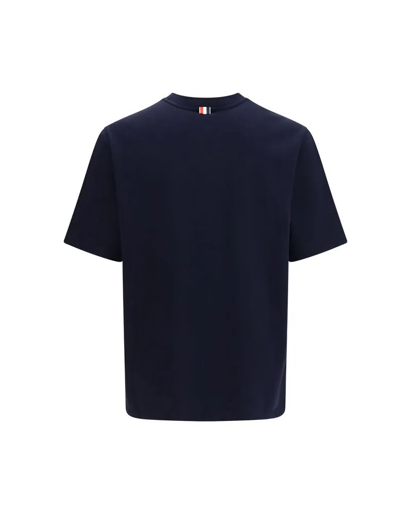 Thom Browne 4-Bar Colorblock T-Shirt — Gray Gray