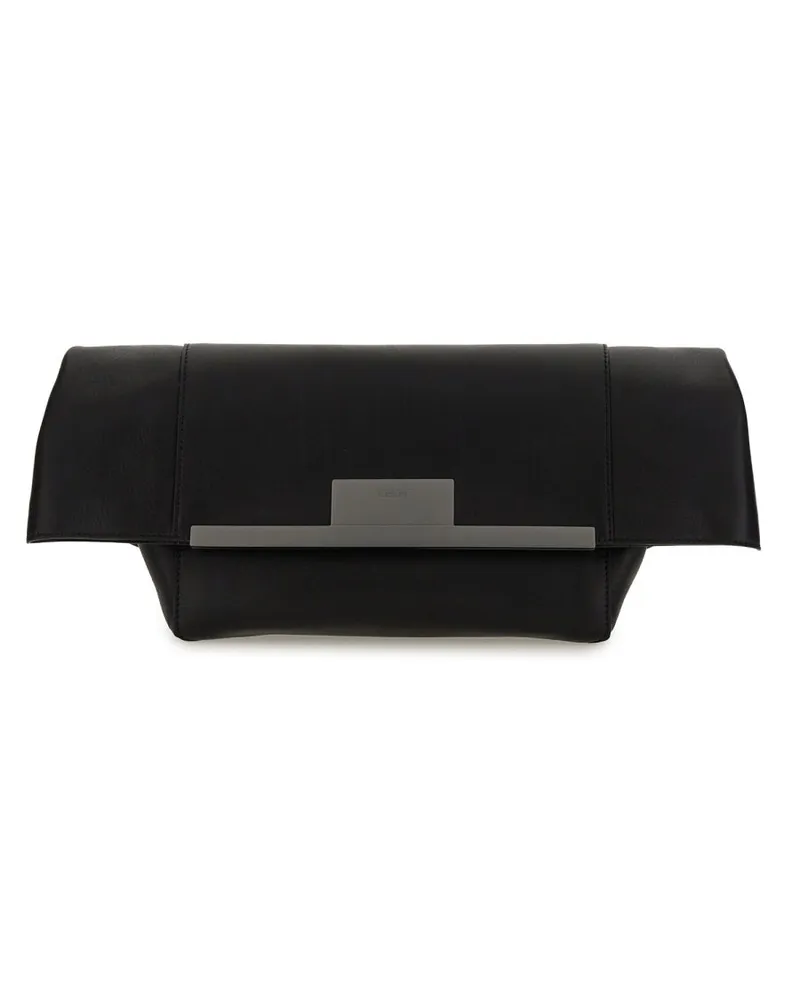 Max Mara Women's Clutch Clasp Black Shoulder Bags Black