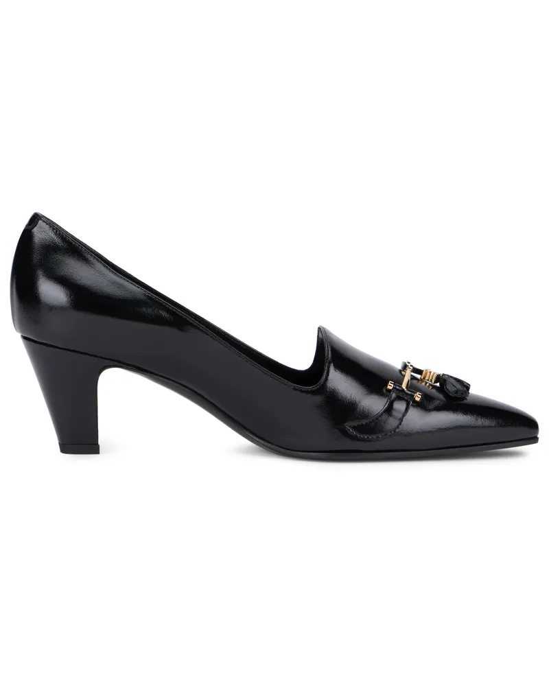 Celine Women's Decolleté Mum Leather Black Calf Skin Shoe Black