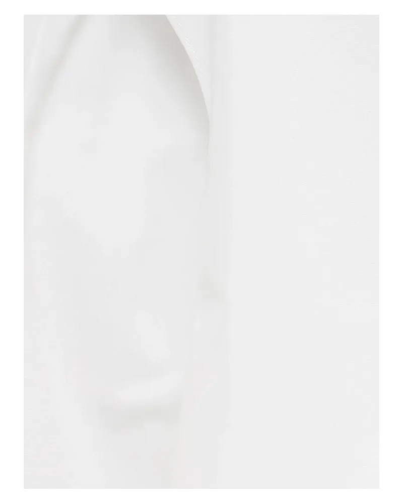Jacquemus Gathered Cotton Dress — White White