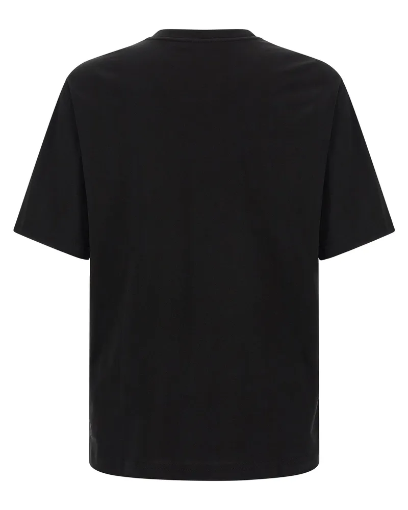 Dolce & Gabbana Cotton Logo Patch T-Shirt — Black Black