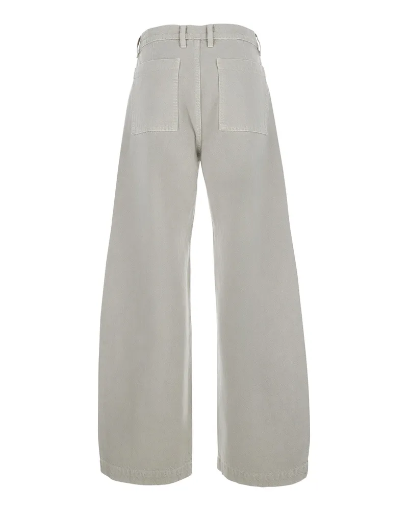 Frame Denim Women's Jeans The Bow Cargo White Cotton White