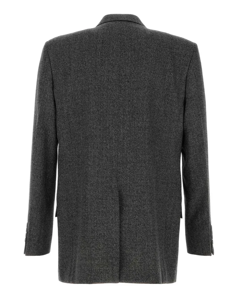 Gucci Men's Jacket Blazer Gray Wool Blazers Gray