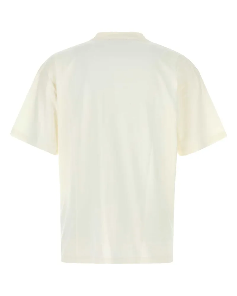 REPRESENT Men's Ivory Cotton Oversize T-Shirt Flatwhite Exterior White