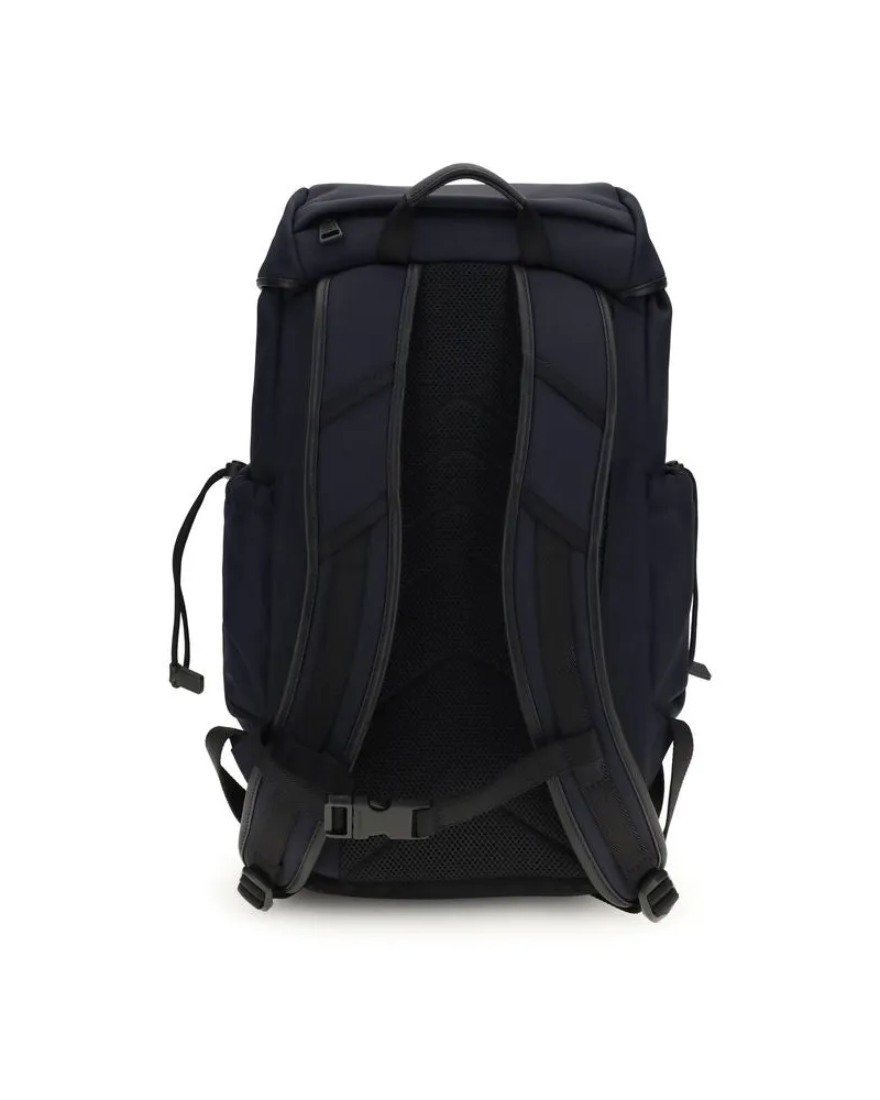 Moncler Men's Blue Polyamide Backpack Blue