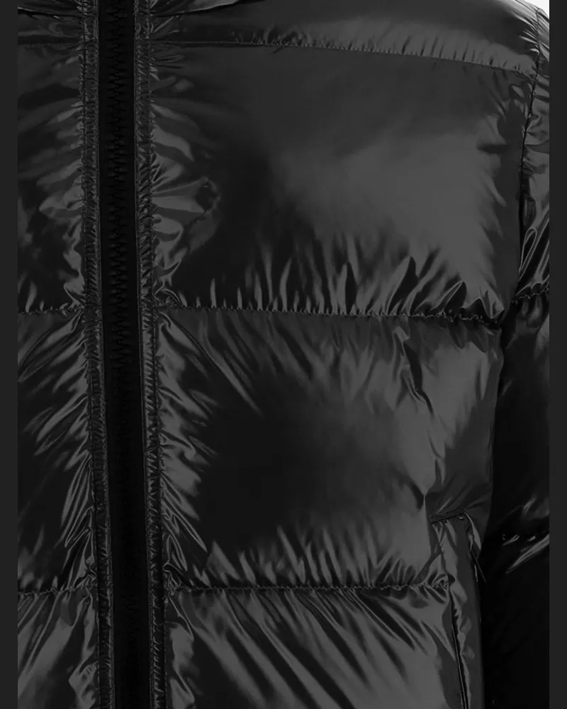 Herno Men's Down Jacket Quilted Nylon Black Padded Black