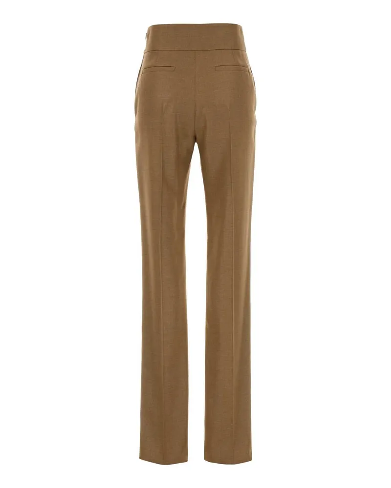 Valentino Garavani Solid Trousers — Beige Beige