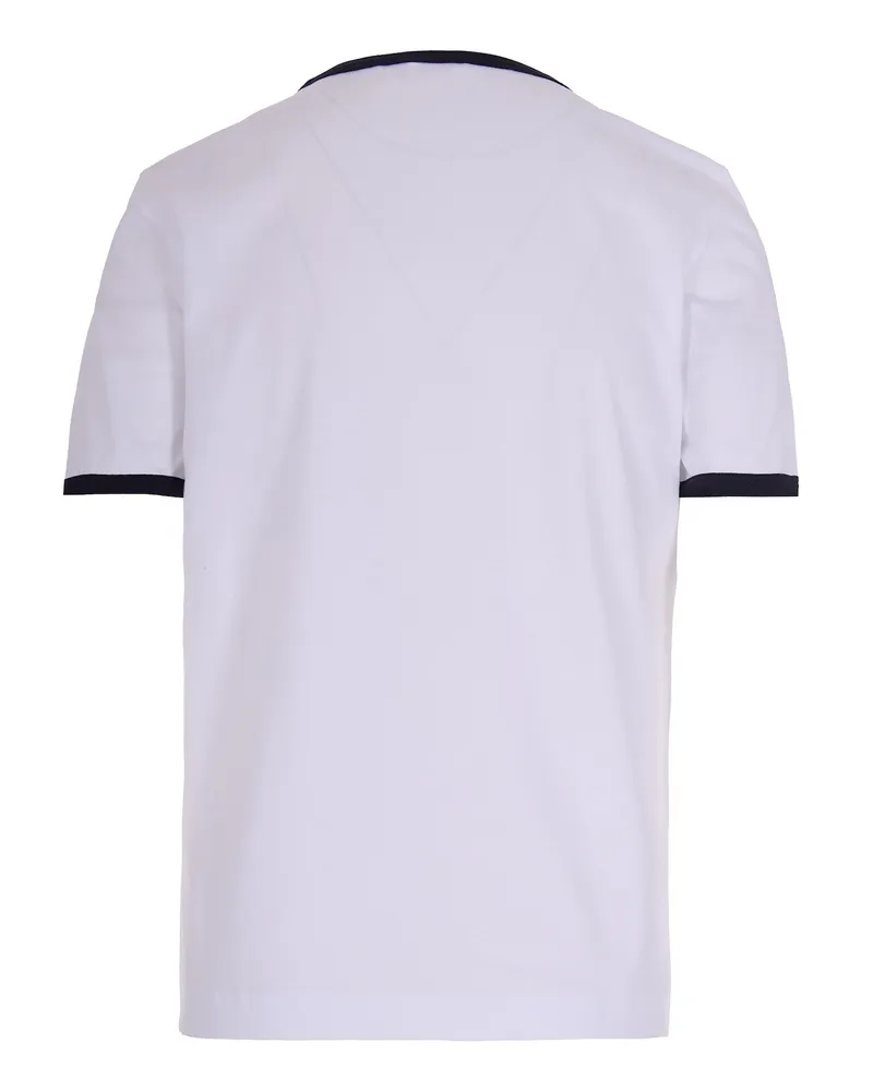 Marni Women's T-Shirt Lily White With Contrast Trim Cotton T-Shirts & Jerseys White