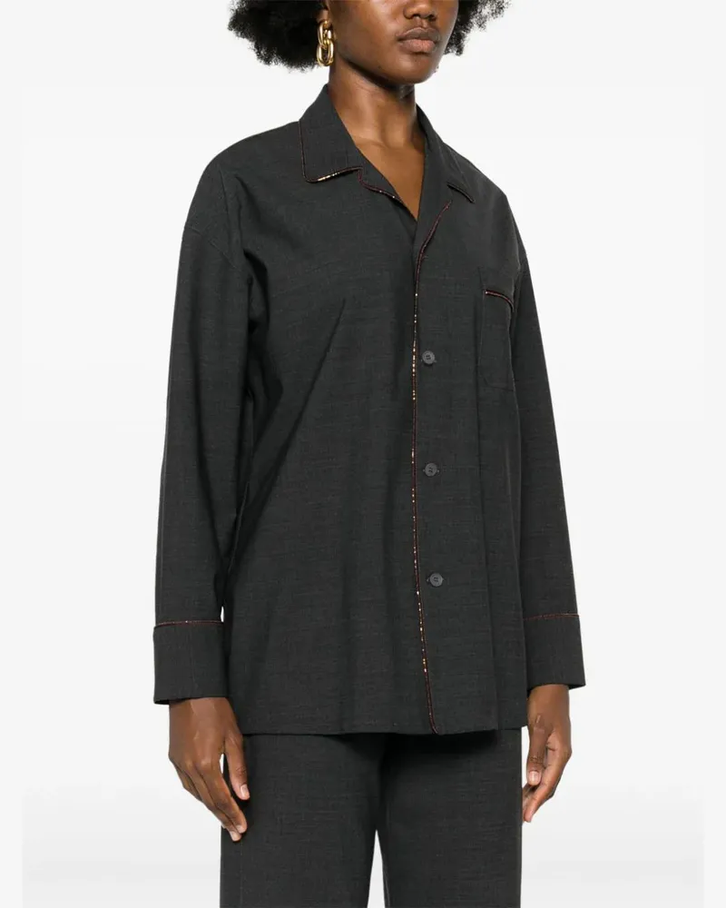 Fabiana Filippi Women's Bead-Trim Shirt Aw24 W Dark
