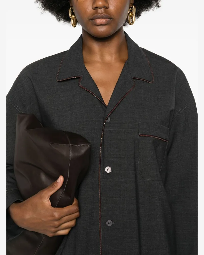 Fabiana Filippi Women's Bead-Trim Shirt Aw24 W Dark