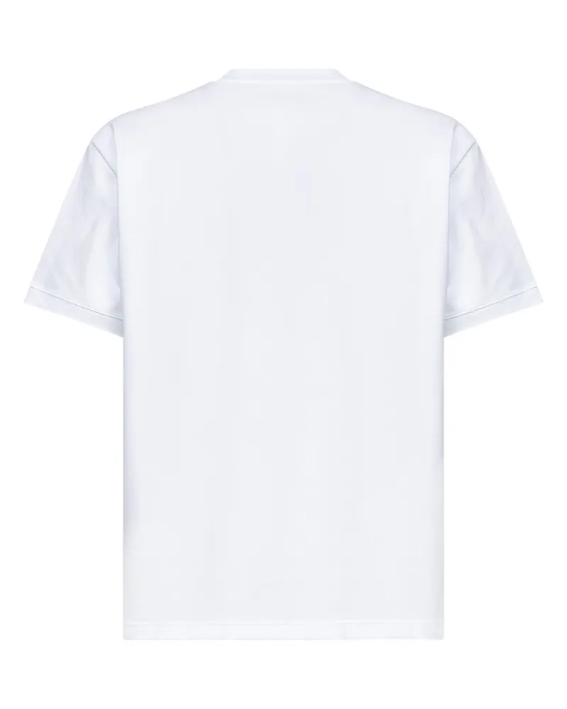 Gucci Men's Crewneck T-Shirt White Piqué Cotton T-Shirts And Polos White