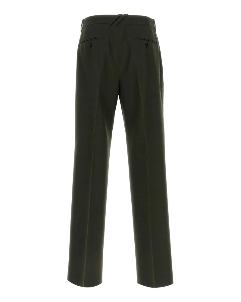 Burberry 8096982 C1429 Glen Exterior: Wool Pantaloni Trousers Green