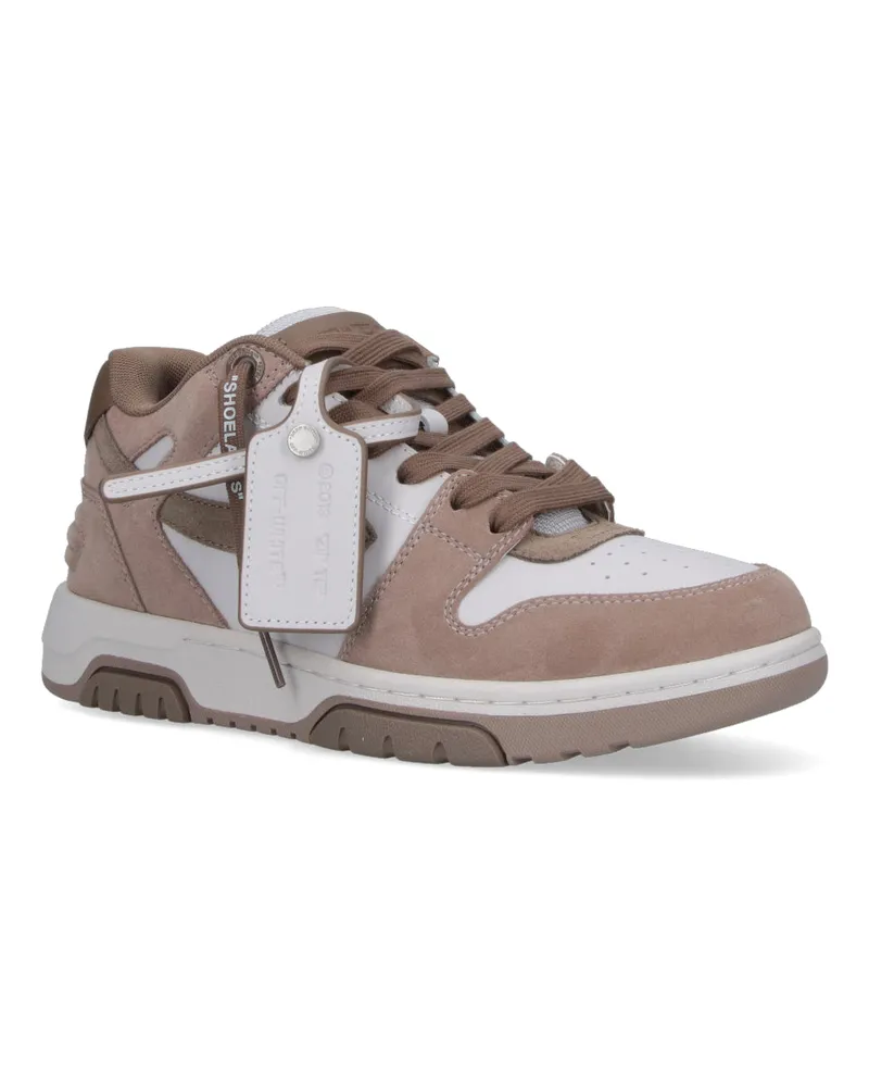 OFF-WHITE Men's Sneakers Silver Upper: Cow Suede Beige