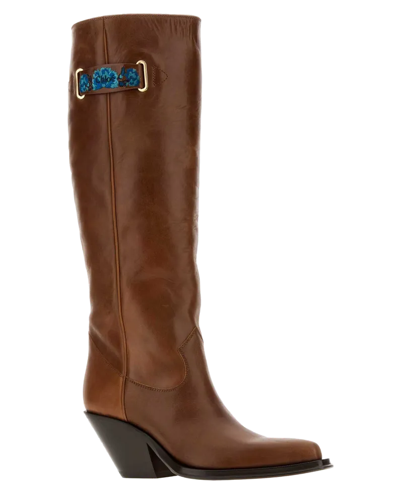 Chloé Azelan Boot — Brown Brown