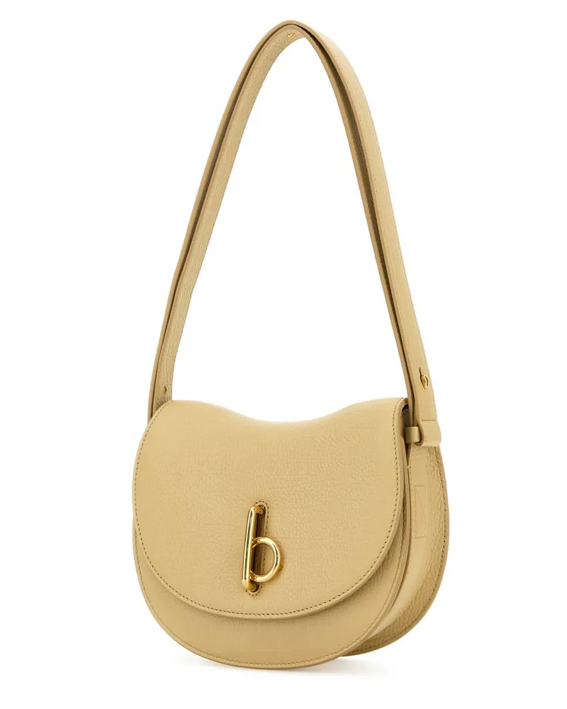 Burberry Women's Beige Leather Small Rocking Horse Shoulder Bag Sand Borse A Tracolla Beige