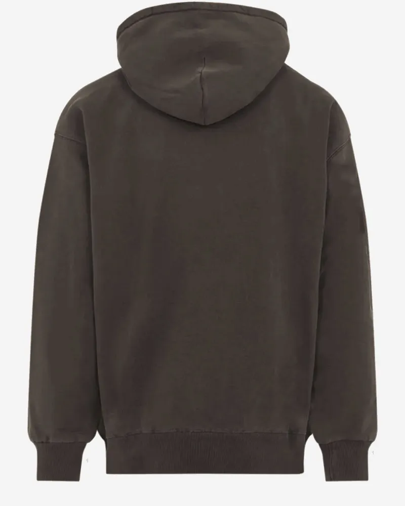 Carhartt WIP Cotton Jersey Logo Sweatshirt — Brown Brown